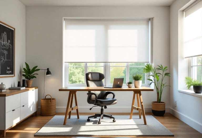 Roller blinds in Singapore homes and offices for modern, functional window solutions