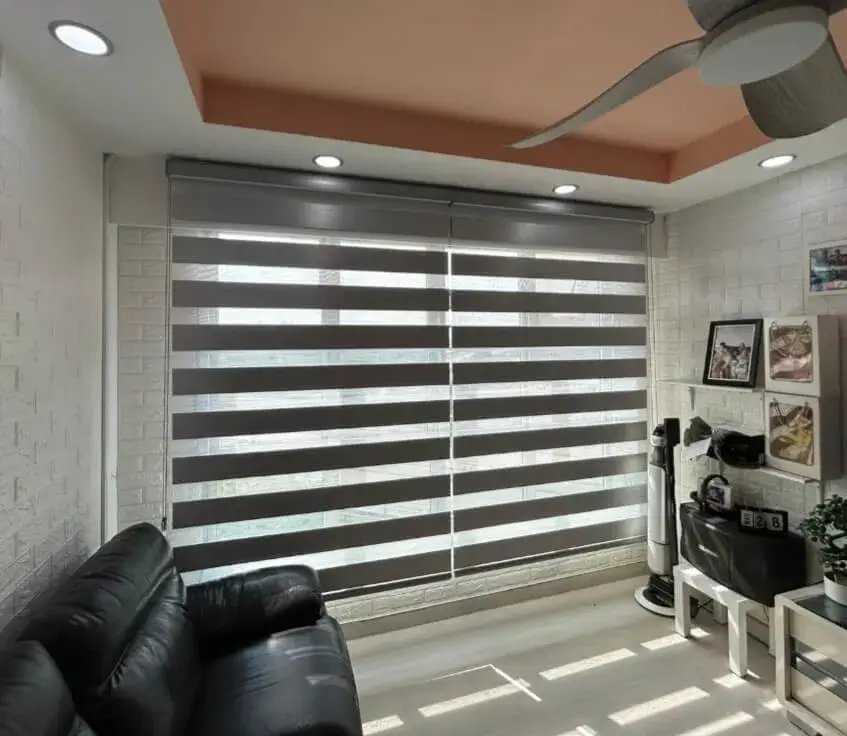 Korean Combi blinds in Singapore homes offering stylish light control, privacy, and modern interior window solutions.